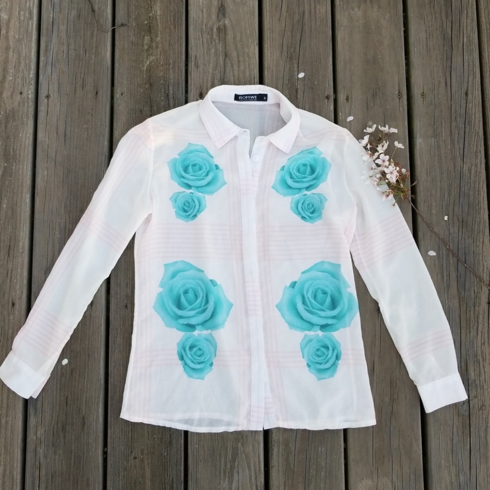 Romwe chemise Shirt